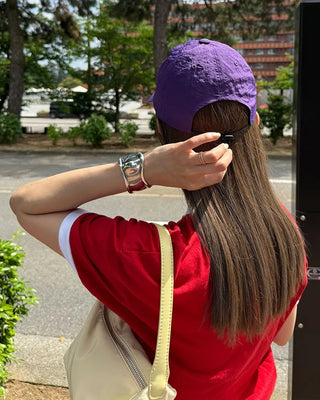 Drawstring Lettering Nylon Cap