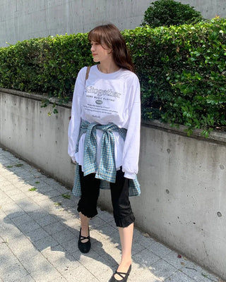 Lettering Long T-shirt