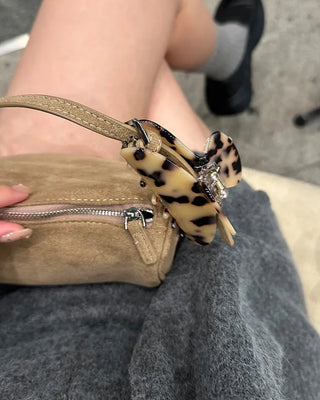 Leopard Half Circle Hair Clip