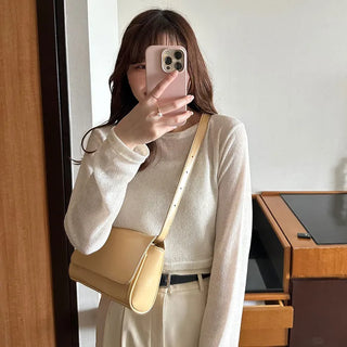 Sheer basic knit