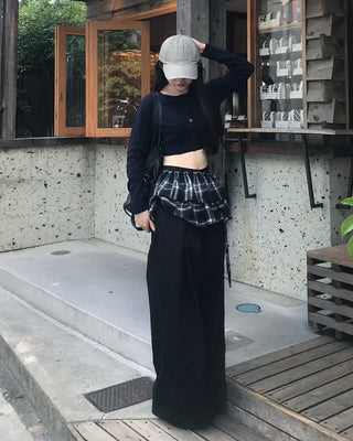 Round neck crop cardigan