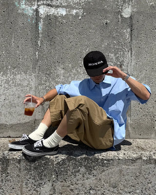 Oxford short-sleeved shirt