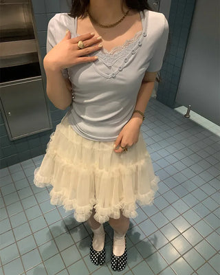 Dot Tabi Flat Shoes