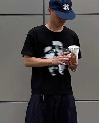Face graphic T-shirt