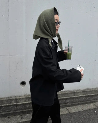 Washed pocket work jacket