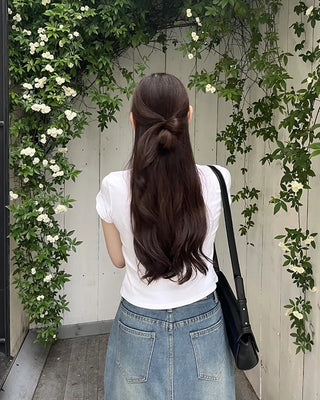 Cubic Ribbon Short-Sleeved T-Shirt