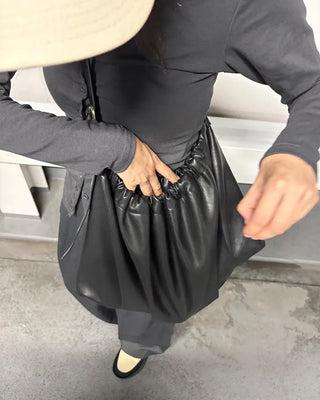 Shirring shoulder bag