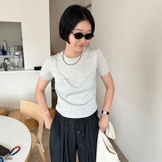 Tinted oval sunglasses