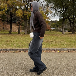 Wool round knit