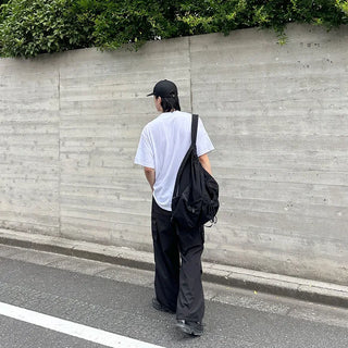 Multi-pocket string backpack