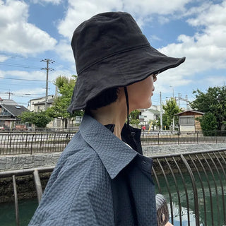 String Cotton Bucket Hat