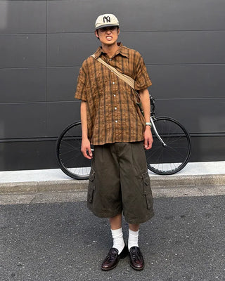 Cargo zip shorts