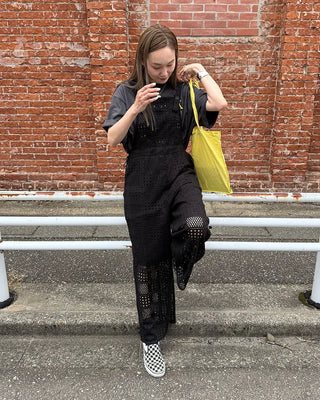 Square perforated overalls