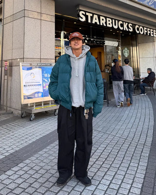 D-ring one-tuck balloon pants