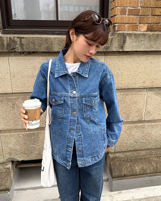Oversized denim jacket