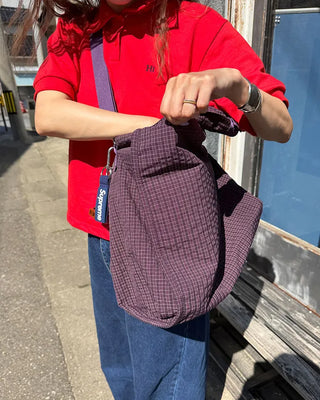 2-Way Ripple Check One-Shoulder Bag