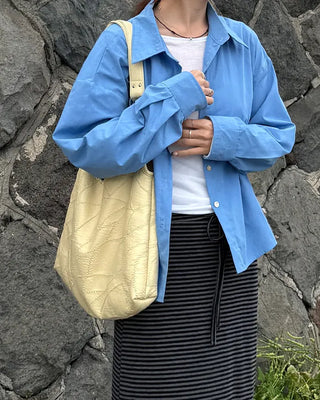 Oversized collared shirt