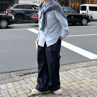 (Unisex) Oversized Cotton Shirt