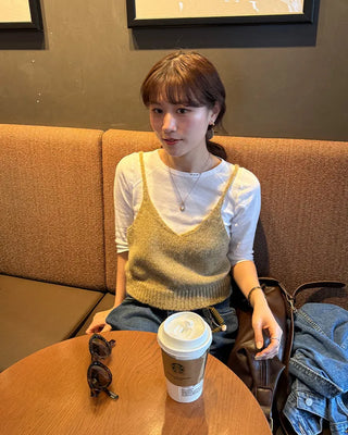 Camisole knit vest