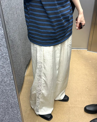 Side lace sweatpants