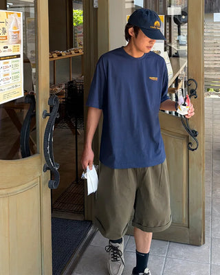 Roll-up chino shorts