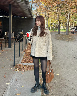 Oversized Half Fur Coat