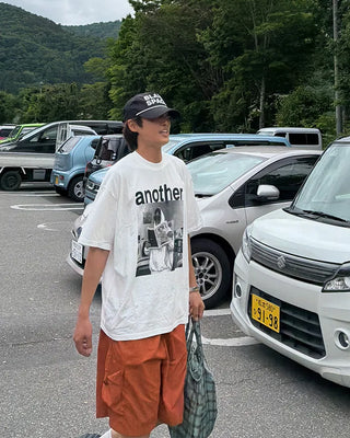 Nylon cargo Bermuda shorts