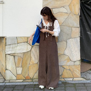 Tucked collar blouse