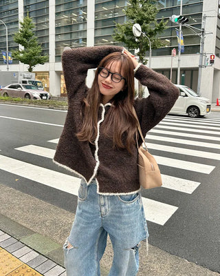 Suede Square Shoulder Bag