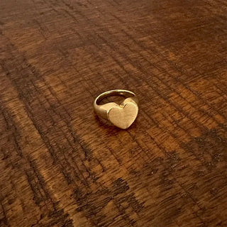 Bordeaux Heart Ring