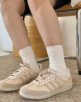 Warm-colored simple socks