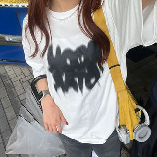 (Unisex) Oversized Lettering T-Shirt
