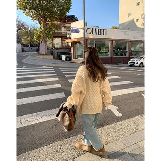 Cable knit oversized fit