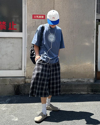 Checked Bermuda shorts