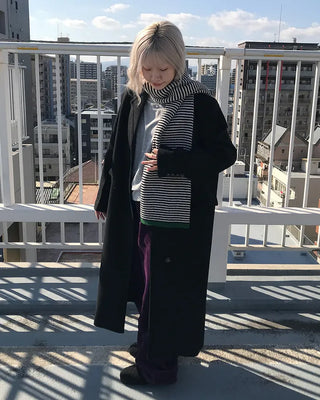 Egg Border Knit Scarf