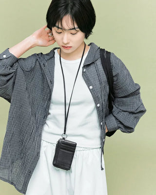 [2nd Re-release] (ORIGINAL) Strap Leather Card Wallet (black)
