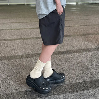 Nylon Banding Half Pants