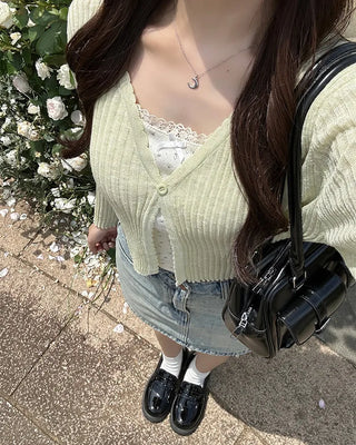 Two-pocket half-moon shoulder bag