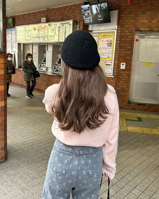 Oversized Boucle Round Knit