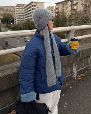 Wave quilted jacket