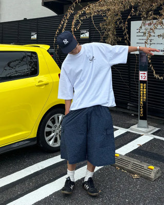 Checked Banding Cargo Pants