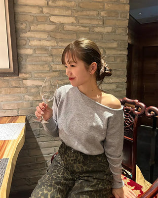 Asymmetrical Off-Shoulder Knit
