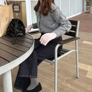 Ribbon Round Cardigan