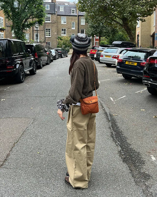 Wide cotton pants