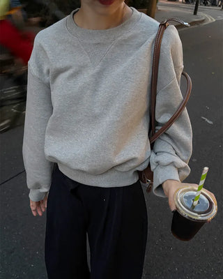 Balloon Cropped Sweatshirt
