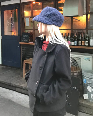 Double-breasted short coat