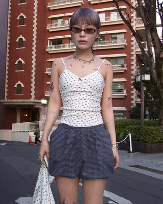 Flower Camisole Cardigan Set