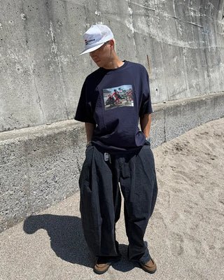Biker short-sleeved T-shirt