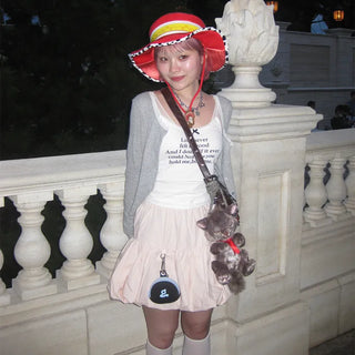 Nylon pumpkin skirt