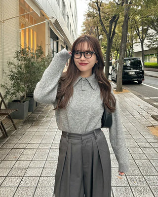 Color Button Knit